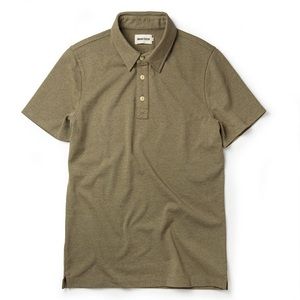 Taylor Stitch- The Heavy Bag Polo
in Olive.